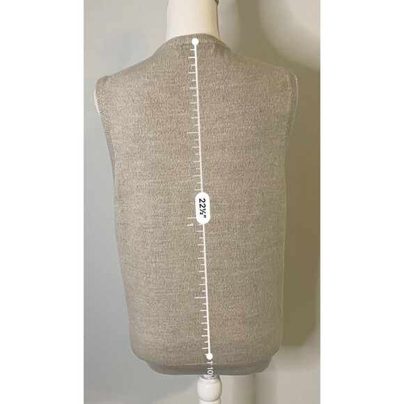 Vintage Ivory Dark Academic Sweater Vest SMALL - Picture 5 of 8